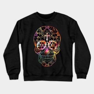 Funny Mexican Sugar Skull cross Crewneck Sweatshirt